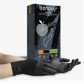 BENOVY Перчатки медицинские одноразовые нитриловые черный S (50пар) SF225K2