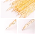 Палочки апельсиновые акриловые, Желтые, 100шт 54215